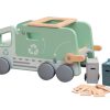 Garden Toys OutdoorToys Baby Toys | Polarplay Push Along Wooden Recycling Truck Toy