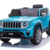 Ride On Toys OutdoorToys Ride On Jeeps | Licensed Jeep Renegade 12V Ride On Kids Electric Car - Blue