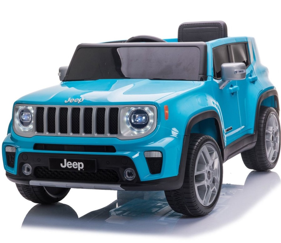 Ride On Toys OutdoorToys Ride On Jeeps | Licensed Jeep Renegade 12V Ride On Kids Electric Car - Blue