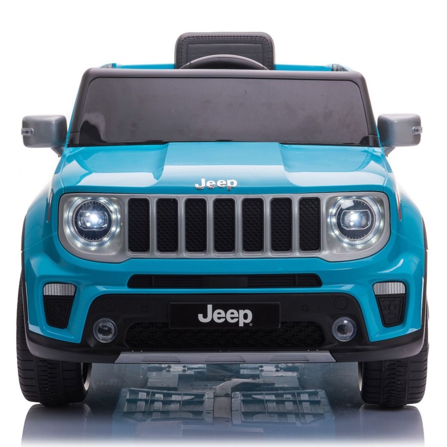 Ride On Toys OutdoorToys Ride On Jeeps | Licensed Jeep Renegade 12V Ride On Kids Electric Car - Blue