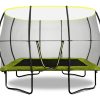 Trampolines OutdoorToys Rectangle Trampolines | Rebo Base Jump 2 10 X 7Ft Rectangle Trampoline With Halo Ii Enclosure