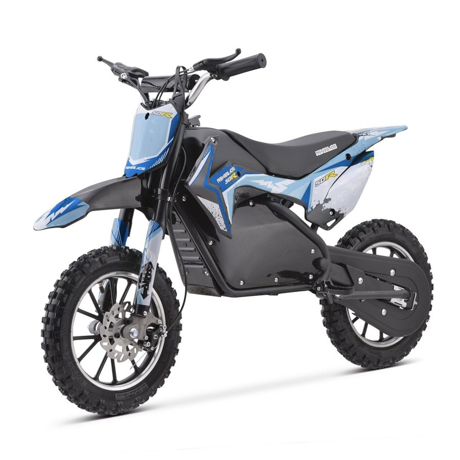 Ride On Toys OutdoorToys Kids Electric Motorbikes | Renegade 50R 500W 36V Electric Mini Dirt Bike - Blue