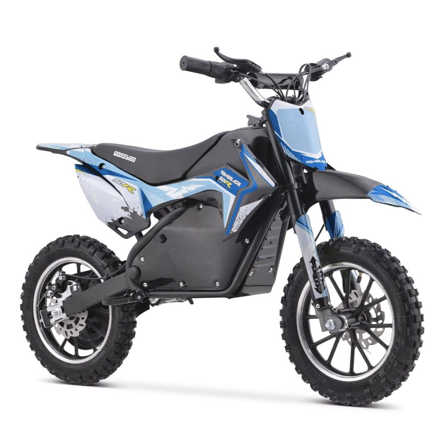 Ride On Toys OutdoorToys Kids Electric Motorbikes | Renegade 50R 500W 36V Electric Mini Dirt Bike - Blue