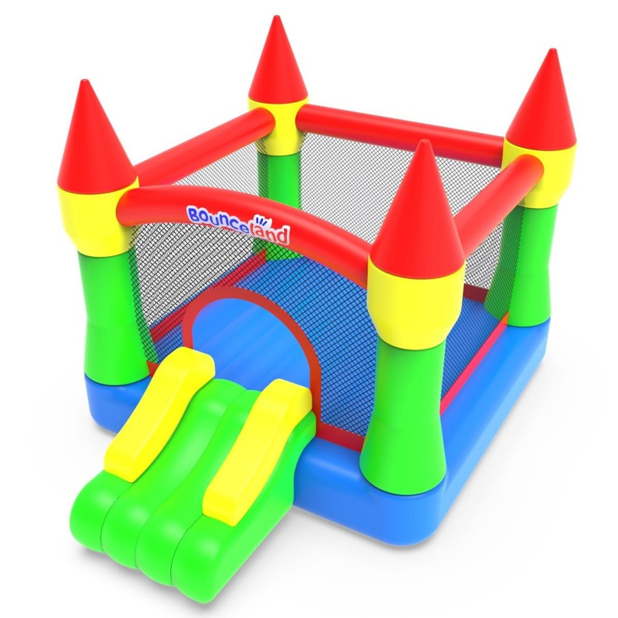 Garden Toys OutdoorToys Bouncy Castles | Bounceland Inflatable Bouncy Castle With Blower - Classic Castle Bouncer