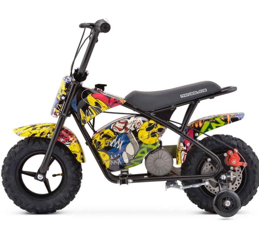 Ride On Toys OutdoorToys Kids Electric Motorbikes | Special Edition Renegade Mk250 Kids 24V Electric Dirt Bike - Comic