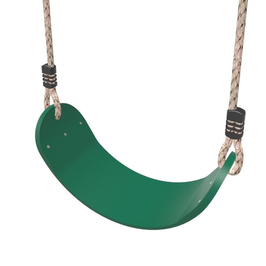 Swings OutdoorToys Swing Accessories | Rebo Flexible Belt Swing Seat Green