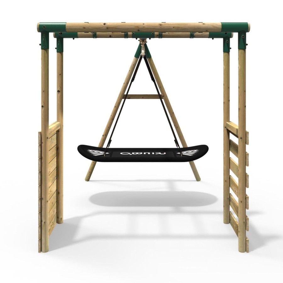 Swings OutdoorToys Wooden Swings | Rebo Wooden Garden Swing Set With ...