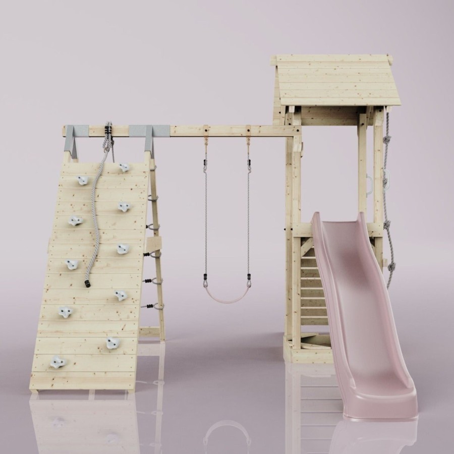 Climbing Frames OutdoorToys Climbing Frames With Rock Walls | Polarplay Tower Kids Wooden Climbing Frame - Climb & Swing Tyra Rose