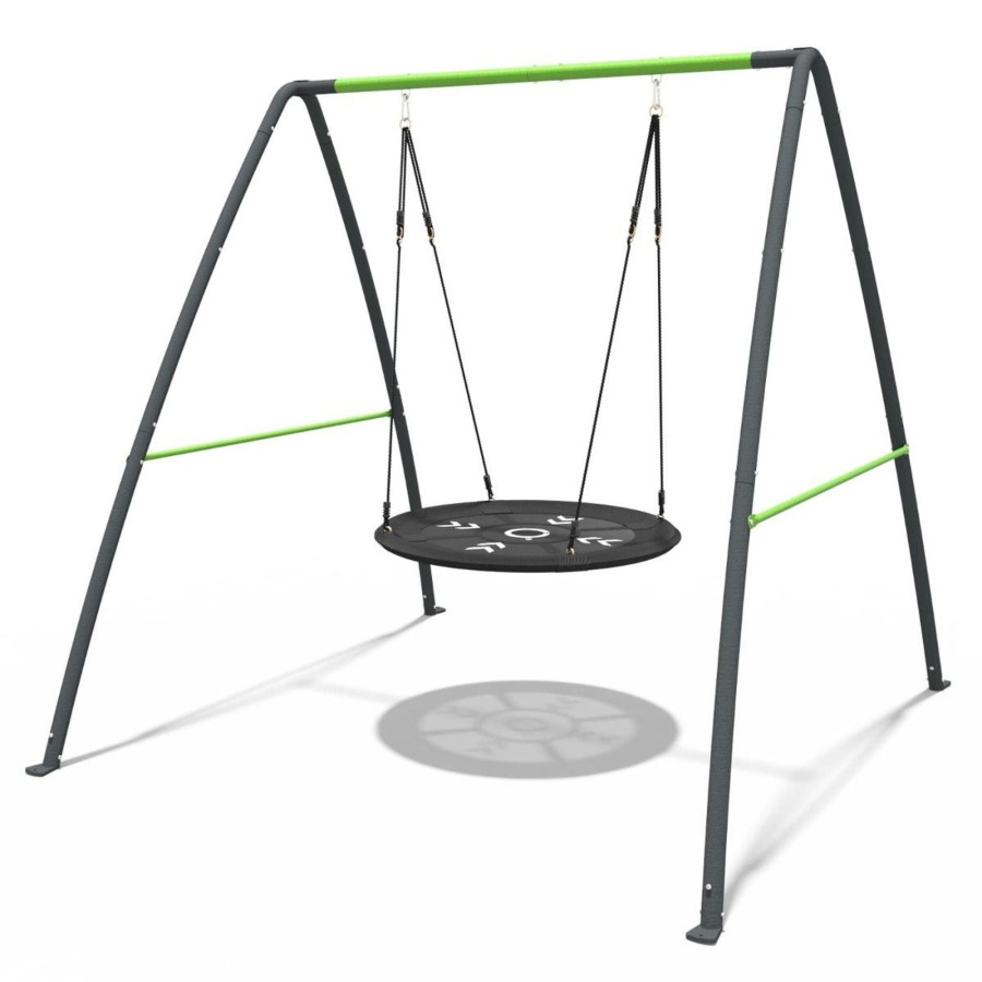 Swings OutdoorToys Metal Swing Sets | Rebo Steel Series Metal Swing Set - Nest Swing Green