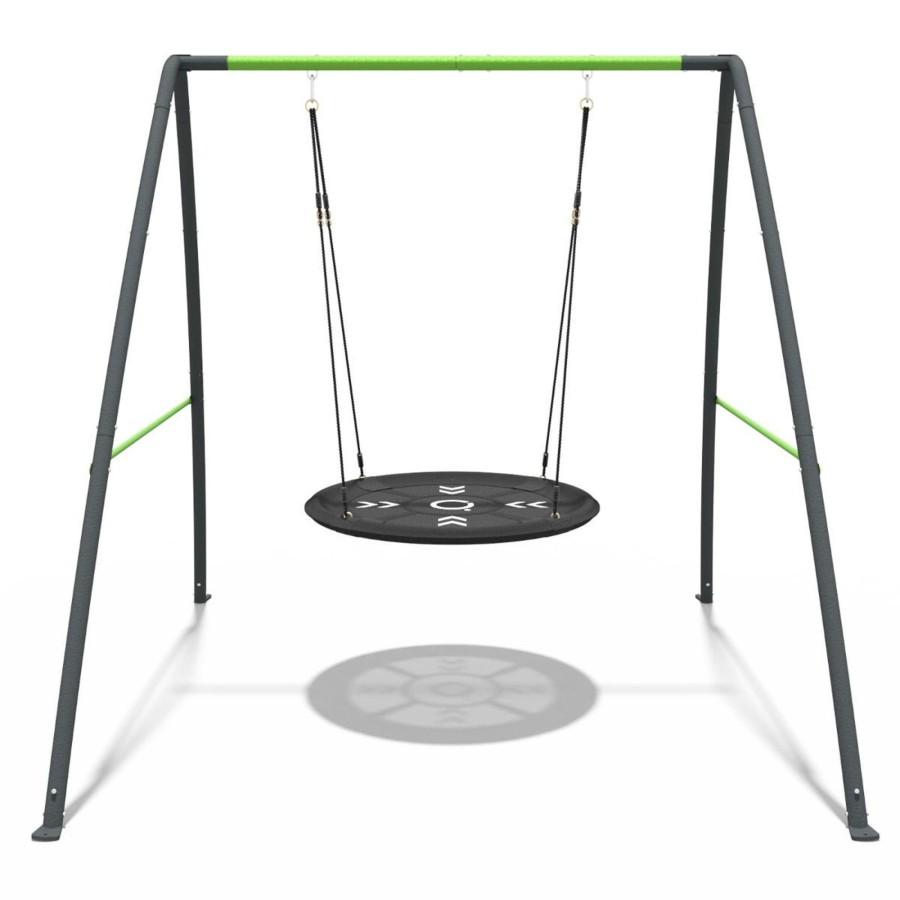 Swings OutdoorToys Metal Swing Sets | Rebo Steel Series Metal Swing Set - Nest Swing Green