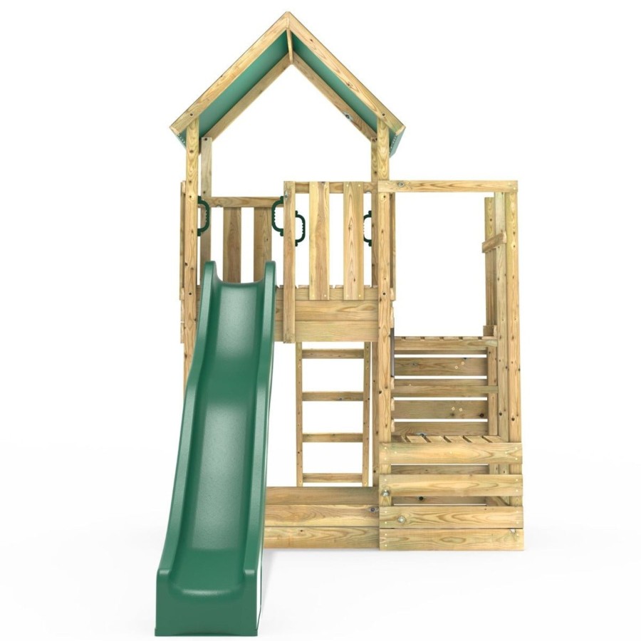 Climbing Frames OutdoorToys Climbing Frames With Rock Walls | Rebo Modular Wooden Climbing Frame Adventure Playset - M11 Stepup