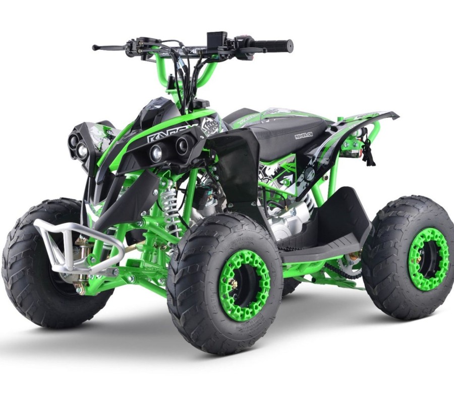 Ride On Toys OutdoorToys Kids Petrol Quad Bikes | Renegade Race-X Mx110 4-Stroke 110Cc Petrol Quad - Green