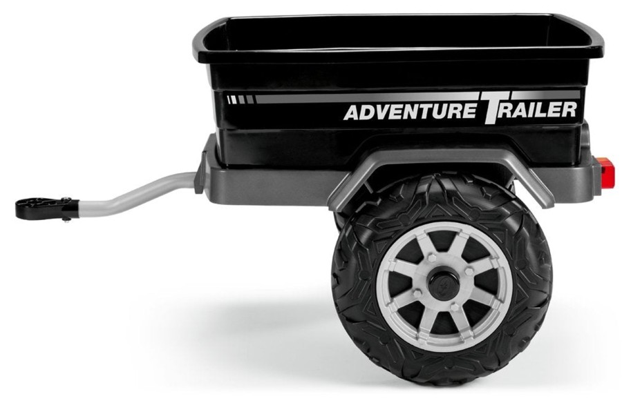 Ride On Toys OutdoorToys Ride On Toy Accessories | Peg Perego Adventure Trailer For The Polaris Rzr Ranger And Rzr 900 - Black