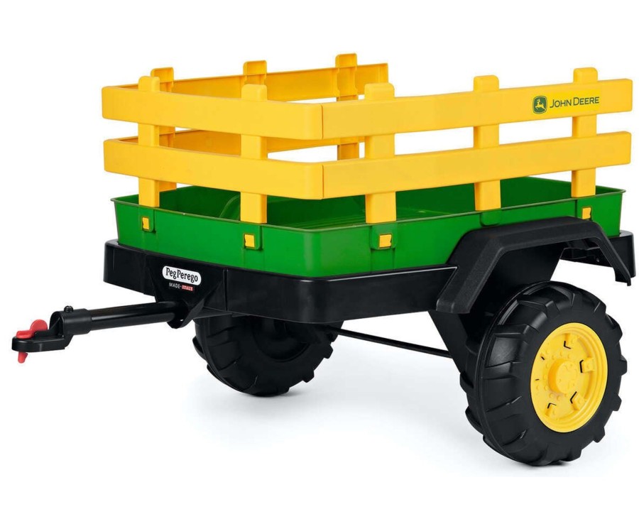 Ride On Toys OutdoorToys Ride On Toy Accessories | Peg Perego John Deere Dual Force Trailer