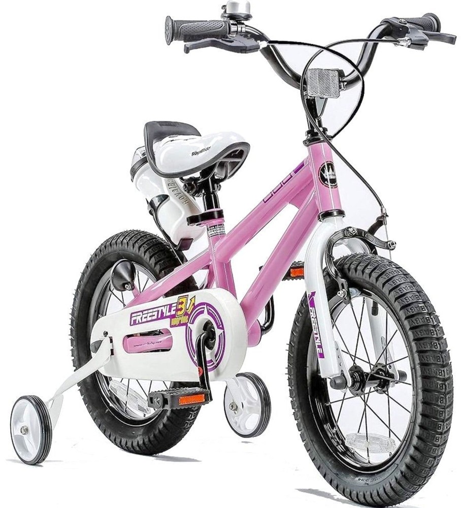 Ride On Toys OutdoorToys Kids Bikes | Royalbaby Freestyle 16" Unisex Kids Bike With Stabilisers - Pink