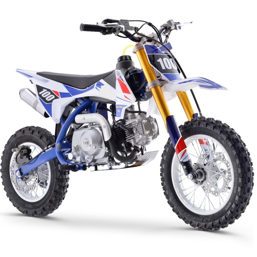 Ride On Toys OutdoorToys Kids Petrol Motorbikes | Renegade 110R 110Cc 4-Stroke Petrol Dirt Bike - Blue