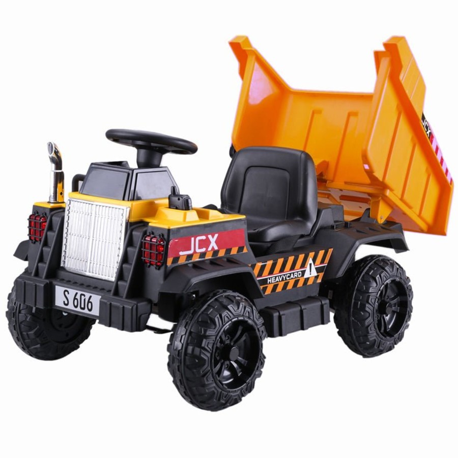 Ride On Toys OutdoorToys Ride On Tractors | Children'S Electric 12V Ride On Dumper Truck With Tipper And Remote