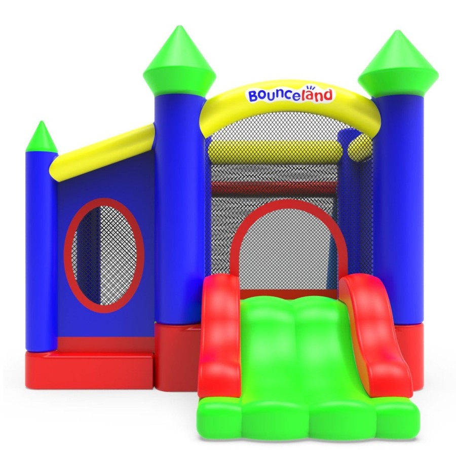 Garden Toys OutdoorToys Bouncy Castles | Bounceland Inflatable Bouncy Castle With Blower Deluxe Castle Activity Centre