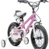 Ride On Toys OutdoorToys Kids Bikes | Royalbaby Freestyle 12" Unisex Kids Bike With Stabilisers - Pink