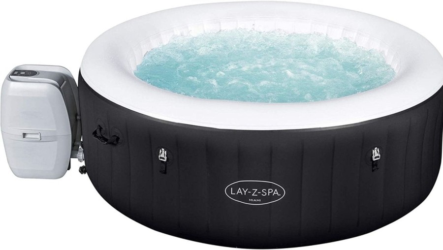 Swimming Pools OutdoorToys Inflatable Hot Tubs | Lay-Z-Spa 71In X 26In Miami Airjet Inflatable Hot Tub Spa Bw60001