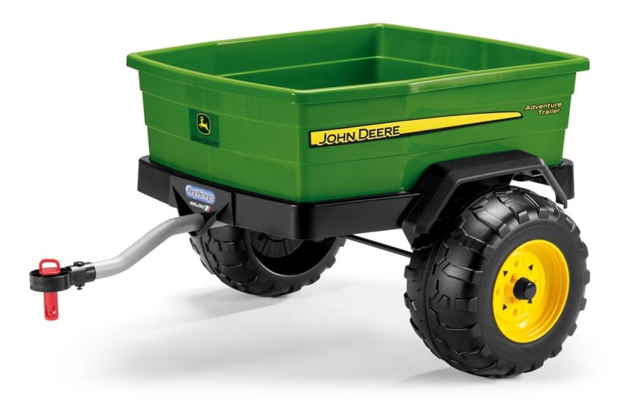 Ride On Toys OutdoorToys Ride On Toy Accessories | Peg Perego John Deere Adventure Trailer For John Deere Gator - Green