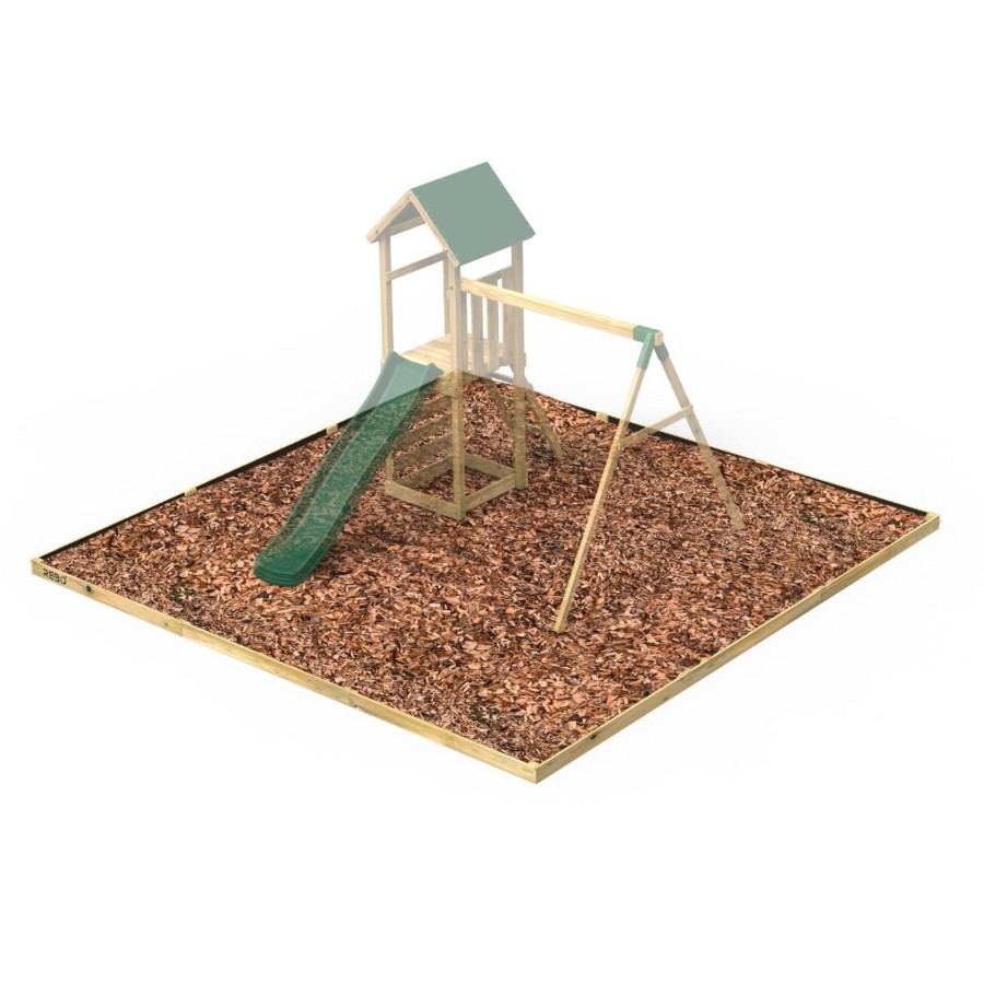 Climbing Frames OutdoorToys Accessories & Addons | Rebo Safety Play Area Protective Bark Wood Chip Kit - 5.7M X 5.1M