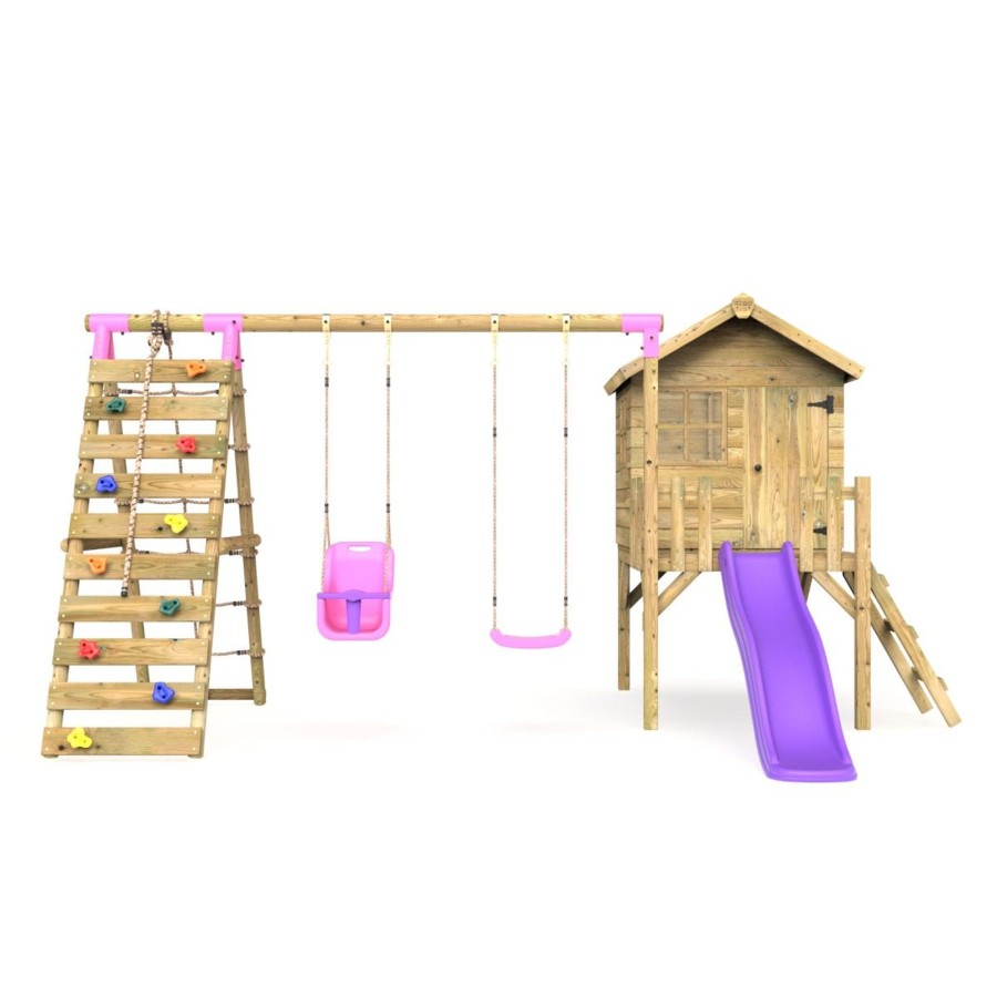 Playhouses OutdoorToys Playhouses With Slides And Swings | Rebo Orchard ...