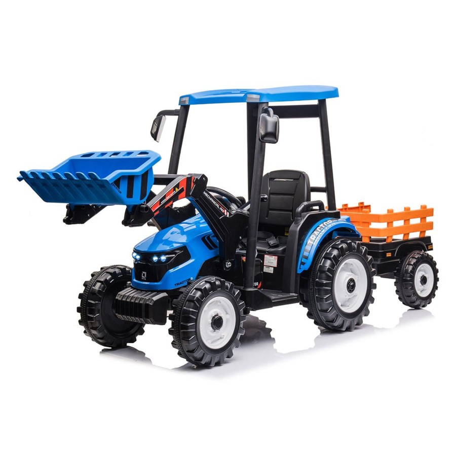 Ride On Toys OutdoorToys Ride On Tractors | Outdoortoys Hercules 12V Electric Ride On Tractor With Trailer