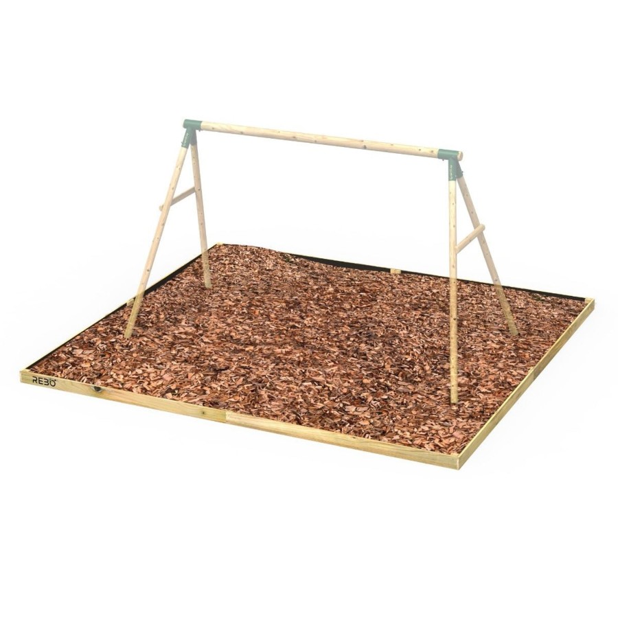 Climbing Frames OutdoorToys Accessories & Addons | Rebo Safety Play Area Protective Bark Wood Chip Kit - 4.5M X 4M