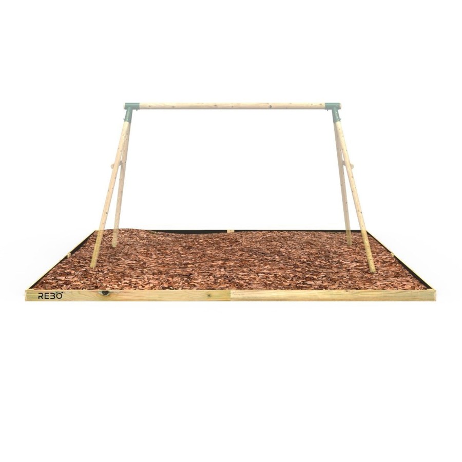 Climbing Frames OutdoorToys Accessories & Addons | Rebo Safety Play Area Protective Bark Wood Chip Kit - 4.5M X 4M