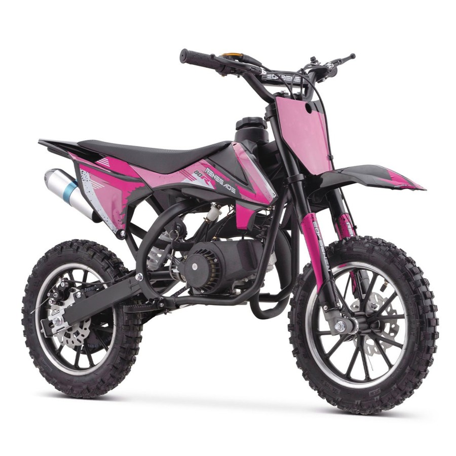 Ride On Toys OutdoorToys Kids Petrol Motorbikes | Renegade 80R 49Cc Petrol Mini Dirt Bike - Pink