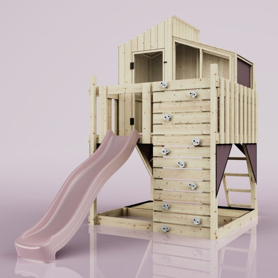 Climbing Frames OutdoorToys Climbing Frames With Rock Walls | Polarplay Kids Scandinavian Style Climbing Platform & Playhouse - Flavia Rose