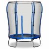 Trampolines OutdoorToys Toddler Trampolines | Rebo Safe Jump 4.5Ft Trampoline With Safety Enclosure - Blue