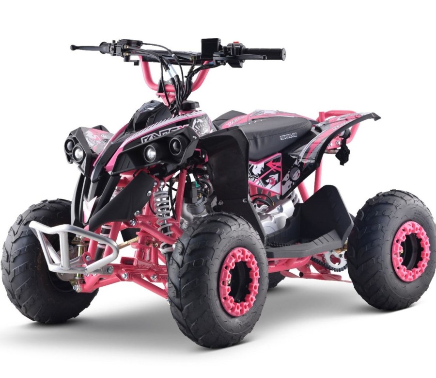 Ride On Toys OutdoorToys Kids Petrol Quad Bikes | Renegade Race-X Mx110 4-Stroke 110Cc Petrol Quad - Pink