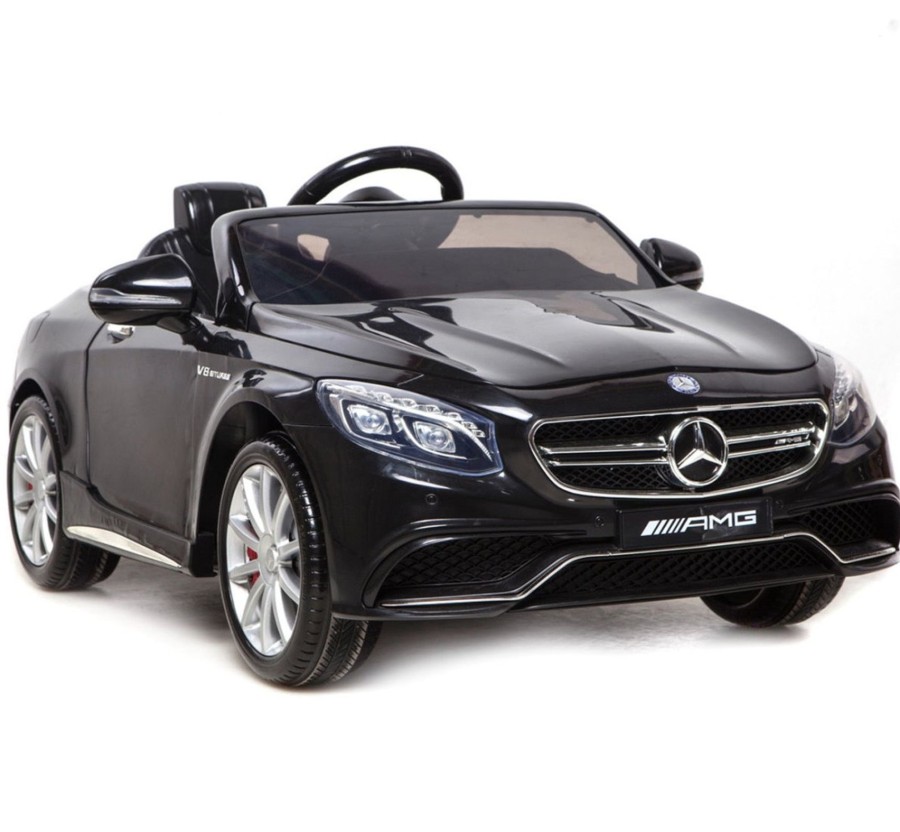 Ride On Toys OutdoorToys Ride On Cars | Licensed Mercedes-Benz S63 Kids Electric 12V Ride On Car - Black