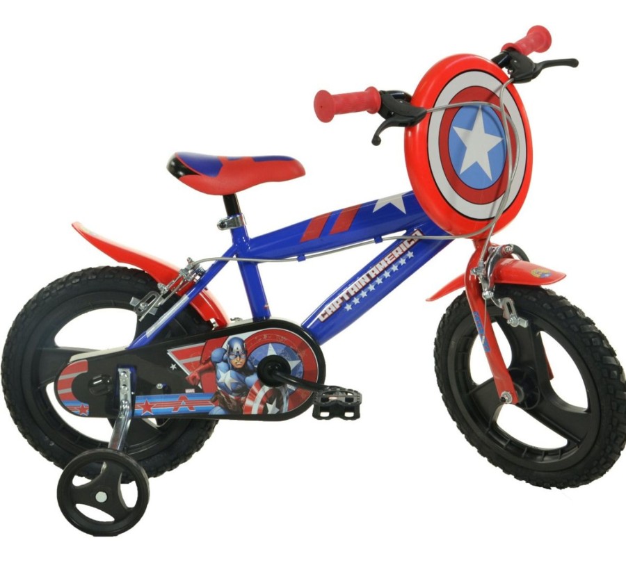 Ride On Toys OutdoorToys Kids Bikes | Licensed Children'S Pedal Bike - Captain America 16" Wheel Bicycle