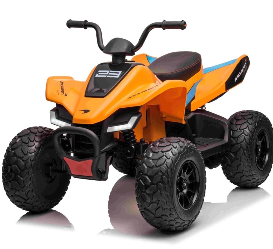 Ride On Toys OutdoorToys Kids Electric Quad Bikes | Licensed Mclaren Racing Mcl35 Kids 12V Electric Quad Bike