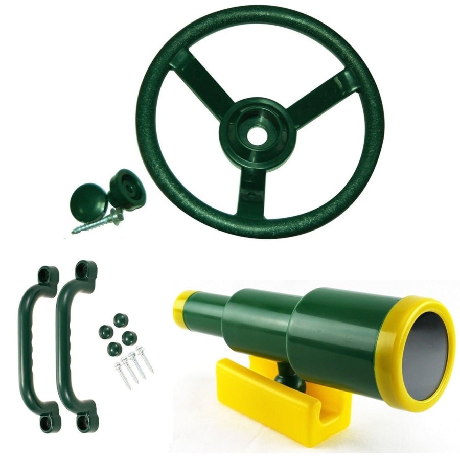 Climbing Frames OutdoorToys Accessories & Addons | Rebo Steering Wheel Telescope And Handgrips