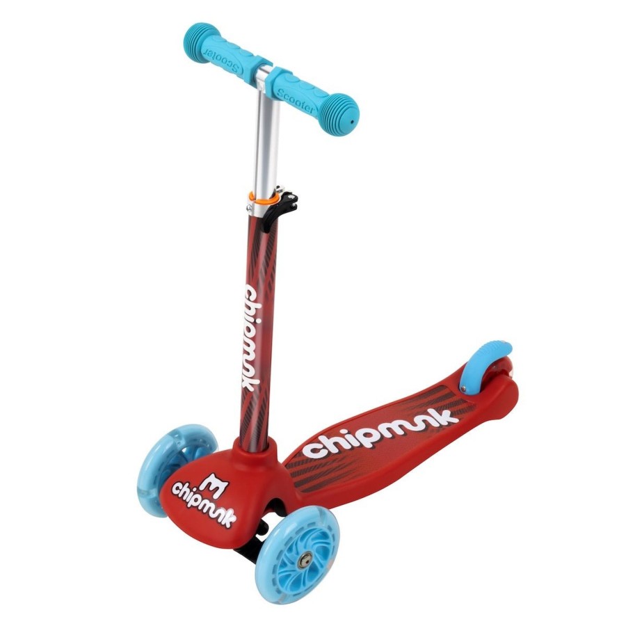 Ride On Toys OutdoorToys Kids Scooters | Royalbaby Chipmunk 4 In 1 Kids Ride On Scooter With Helmet And Pads - Red