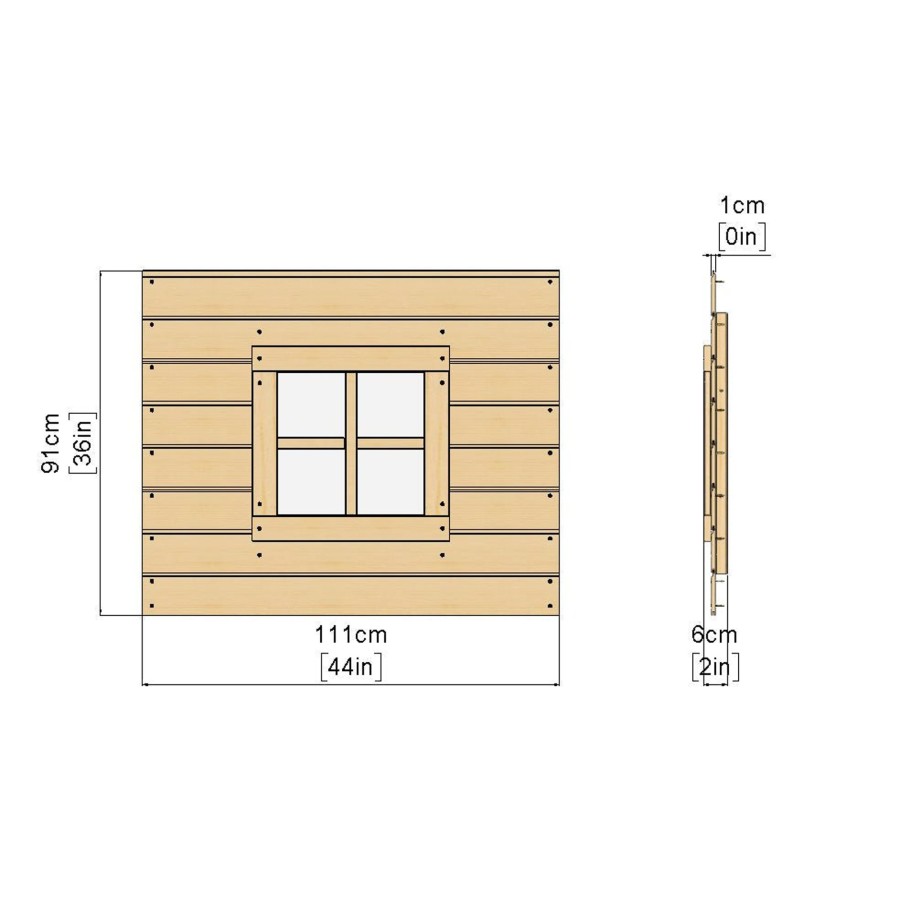 Playhouses OutdoorToys Accessories & Upgrades | Rebo Den Pack For 1.5M Platform Modular Tower (4 Sides)