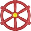 Climbing Frames OutdoorToys Accessories & Addons | Rebo Garden Climbing Frame Accessory Plastic Play Ships Steering Wheel - Red