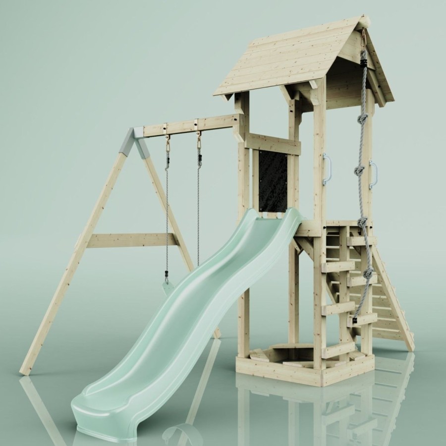 Climbing Frames OutdoorToys Climbing Frames With Swings | Polarplay Tower Kids Wooden Climbing Frame - Swing Destin Sage