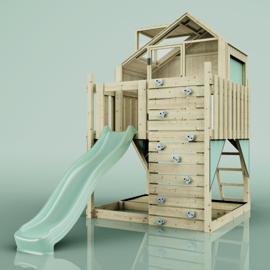 Climbing Frames OutdoorToys Climbing Frames With Rock Walls | Polarplay Kids Scandinavian Style Climbing Platform & Playhouse - Astrid Sage