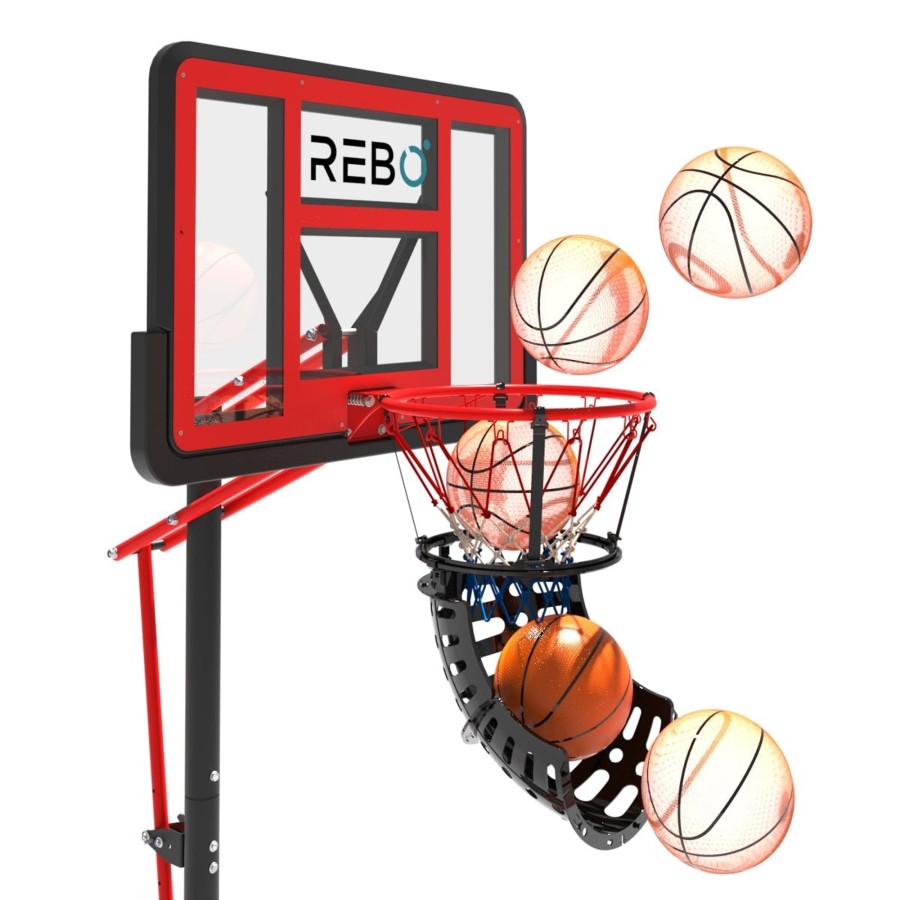 Garden Toys OutdoorToys Basketball Hoops | Rebo Portable Basketball Hoop Ball Return