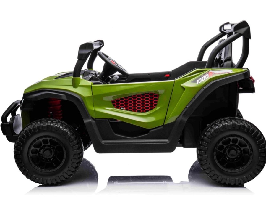 Ride On Toys OutdoorToys Ride On Jeeps | 2 Seater 4Wd 1000R Utv Kids Electric 12V Ride On Jeep - Green