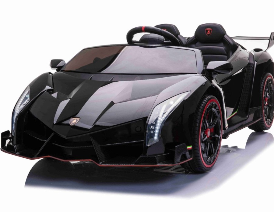 Ride On Toys OutdoorToys Ride On Cars | Licensed Lamborghini Veneno 2 Seat 24V 4Wd Ride On Kid'S Electric Car