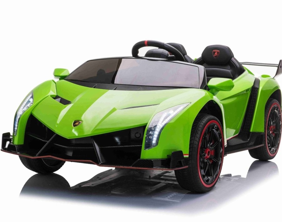 Ride On Toys OutdoorToys Ride On Cars | Licensed Lamborghini Veneno 2 Seat 24V 4Wd Ride On Kid'S Electric Car