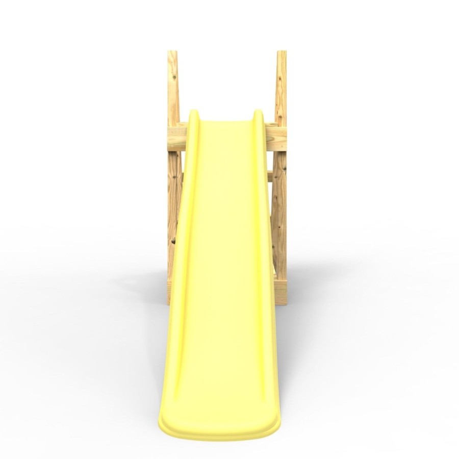 Garden Toys OutdoorToys All Slides | Rebo Garden Wave Free Standing Water Slide With Wooden Platform - 6Ft Slide Yellow