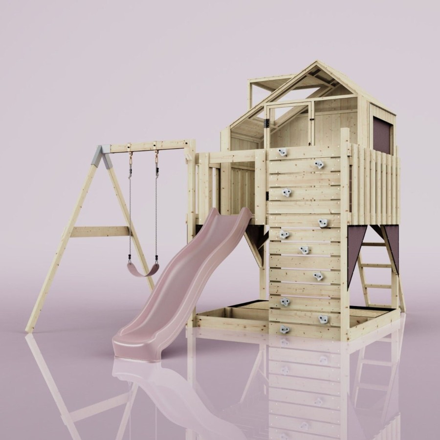 Playhouses OutdoorToys Playhouses With Slides And Swings | Polarplay Kids Climbing Tower & Playhouse - Swing Brenna Rose