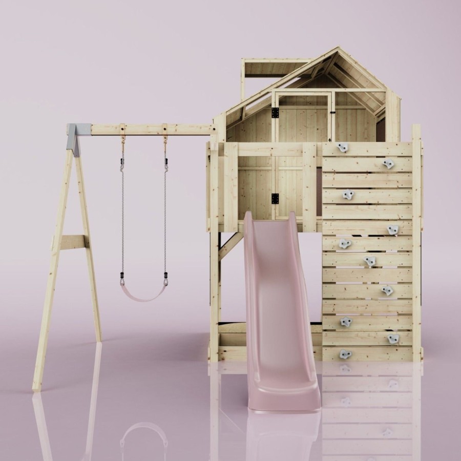 Playhouses OutdoorToys Playhouses With Slides And Swings | Polarplay Kids Climbing Tower & Playhouse - Swing Brenna Rose